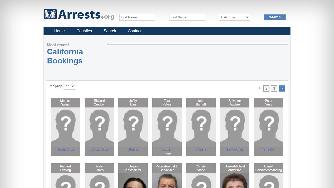 California Arrests and Inmate Search